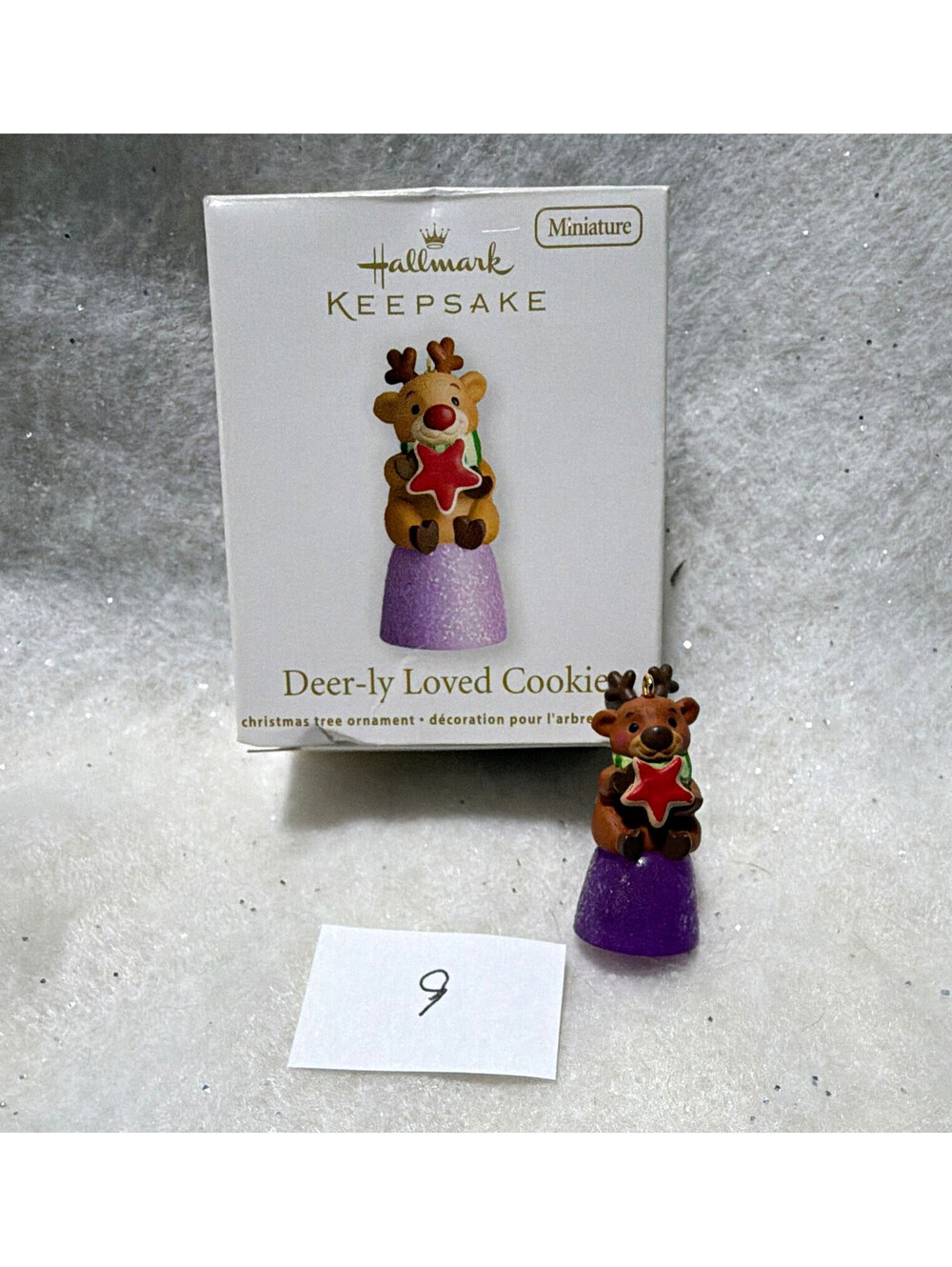 Hallmark Deer-ly Loved Cookie Reindeer Ornament Multicolor Mixed Materials
